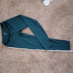 Deep Teal 90 degree leggings, 28"
